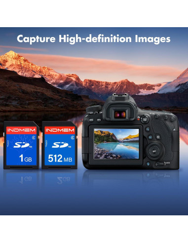 Tarjeta SD 1GB Clase 4 INDMEM para Cámaras Digitales