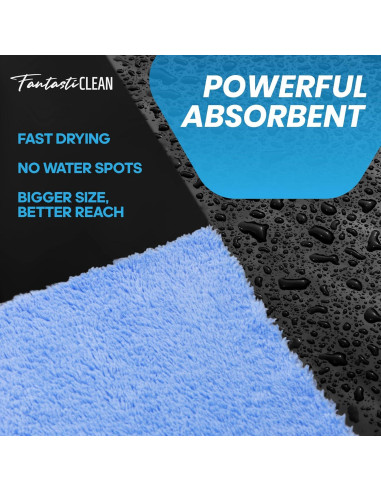 Toallas de Microfibra Fantasticlean para Autos, 20 Piezas, 35.56 cm