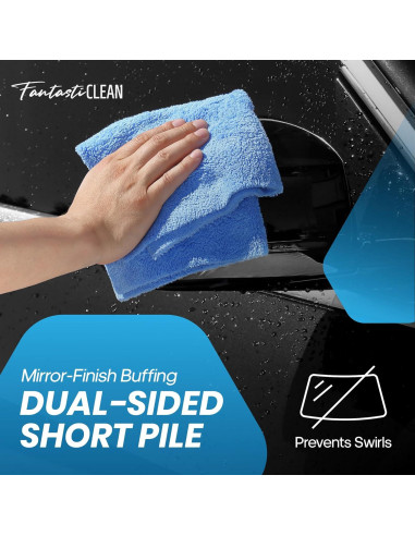 Toallas de Microfibra Fantasticlean para Autos, 20 Piezas, 35.56 cm