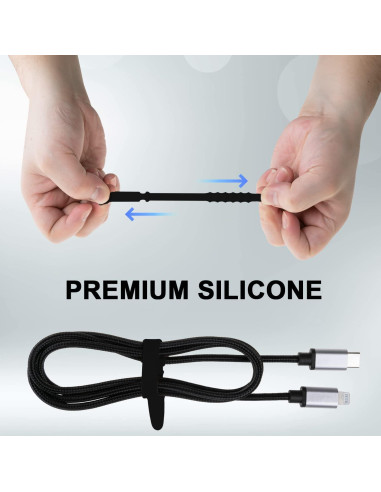 Paquete de 25 Bridas de Silicona Neepanda 11.5 cm Negro