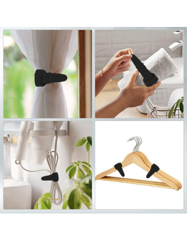 Paquete de 25 Bridas de Silicona Neepanda 11.5 cm Negro