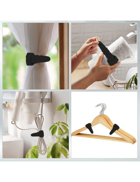 Paquete de 25 Bridas de Silicona Neepanda 11.5 cm Negro