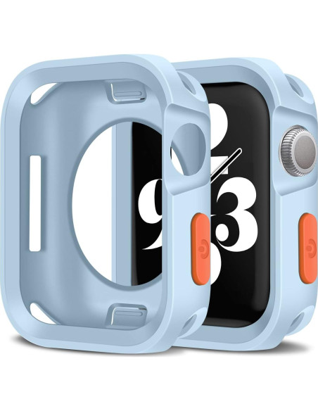 Funda Amizee para Apple Watch 44mm 45mm Azul Claro TPU