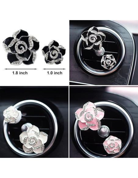 2 Clips de Ventilación de Auto CYG&CL con Fragancia Camelia