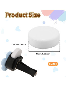 60 Almohadillas de Reemplazo para Clips de Ventilación InnoHHustle 2