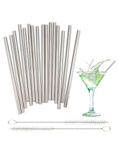 Paquete de 16 Pajitas de Metal Reutilizables MCEUS 12.7 cm