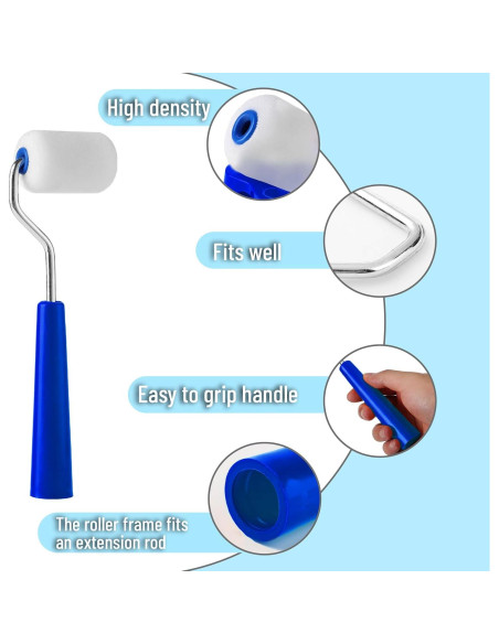 Kit de Rodillo de Pintura de Espuma Bates 10 Piezas 2"