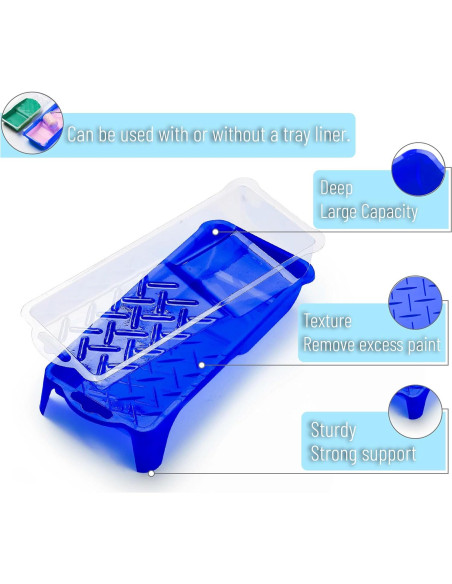 Kit de Rodillo de Pintura de Espuma Bates 10 Piezas 2"