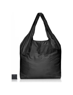 Bolsa de Compras Plegable XL SYZY - Soporta 31.75 kg, Negra
