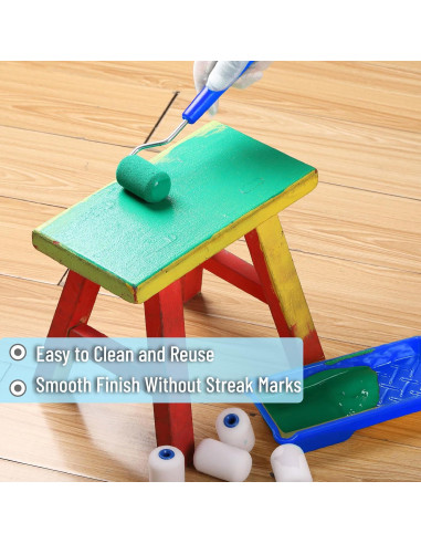 Kit de Rodillo de Pintura de Espuma Bates 10 Piezas 2"