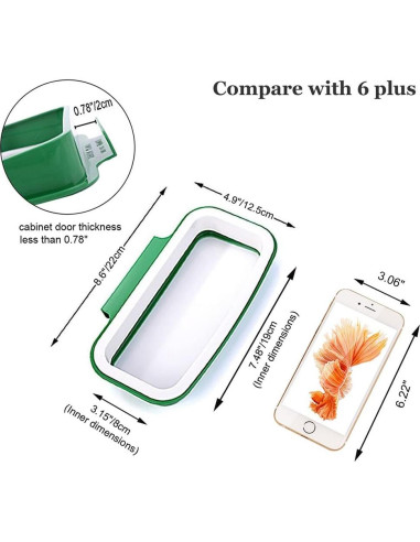 Soporte de Bolsa de Basura Lunies para Cocina 21.8x12.4cm