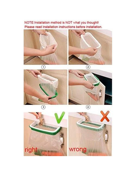 Soporte de Bolsa de Basura Lunies para Cocina 21.8x12.4cm