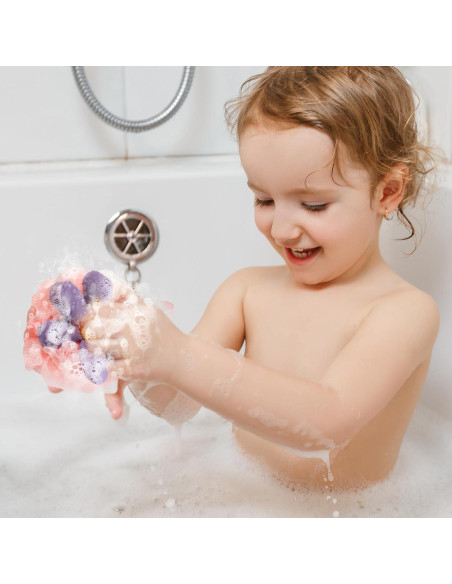 Esponjas de Baño Loofah en Forma de Flor 2 Piezas Suaves