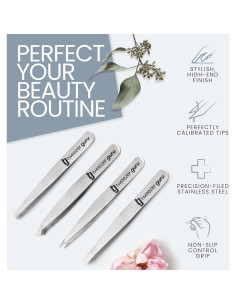 Juego de Pinzas de Precisión TWEEZER GURU - 4 Piezas 2