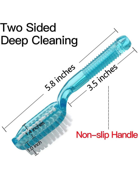 Cepillo de Uñas Doble Cara Xjinmin 4 Pcs Cerdas Suaves