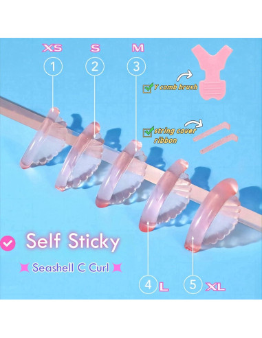 Parche de Elevación de Pestañas Liber Beauty - 5 Tamaños Rosa