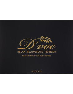 Juego de Bombas de Baño D'Voe 12 Pcs 99g Naturales Aromas 2