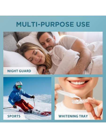 Protector Bucal Nocturno ELSOPHIE Ajuste Personalizado 4 Paquete