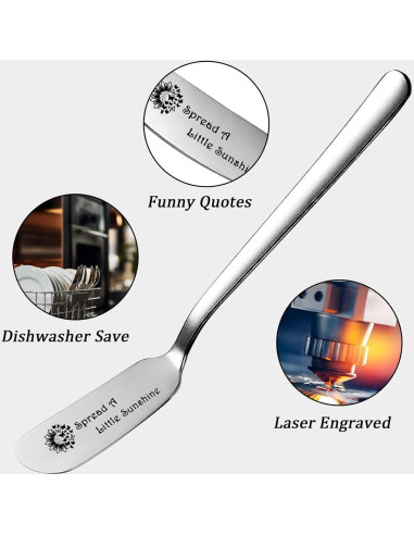 Cuchillo para Mantequilla Odoor Fan Grabado Humorístico 16.5 cm