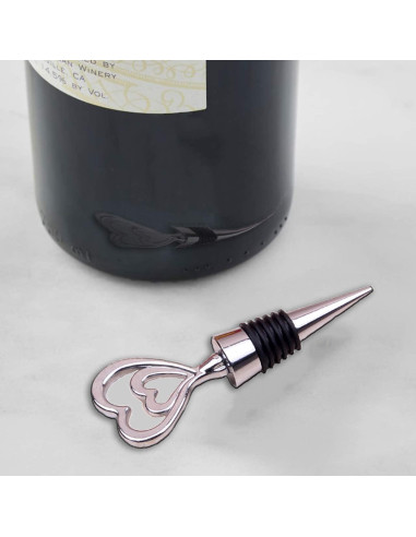Tapones de Vino Lockban en Forma de Corazón - Juego de 4
