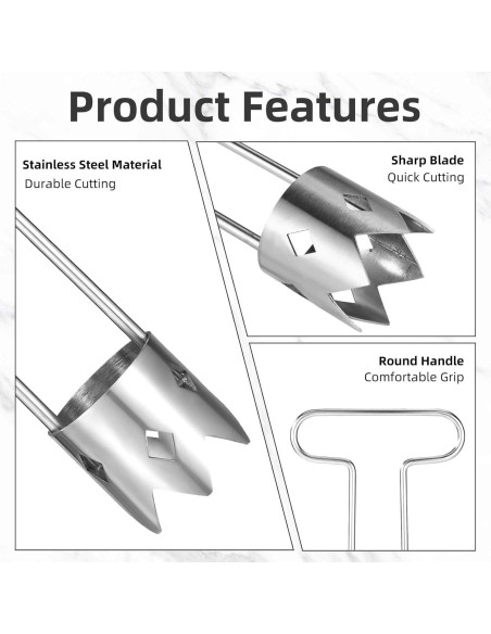 Descorazonador de Pimientos Rojos Lyreh Acero Inoxidable 16x9.5cm