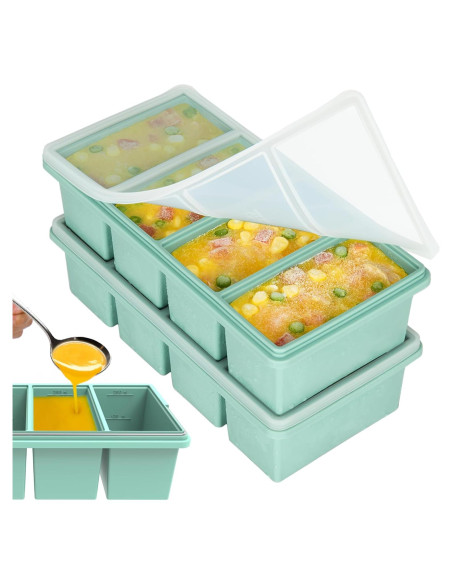 Bandejas de congelador de silicona CyhHave 2 unidades 250ml