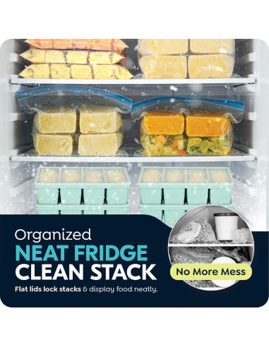 Bandejas de congelador de silicona CyhHave 2 unidades 250ml