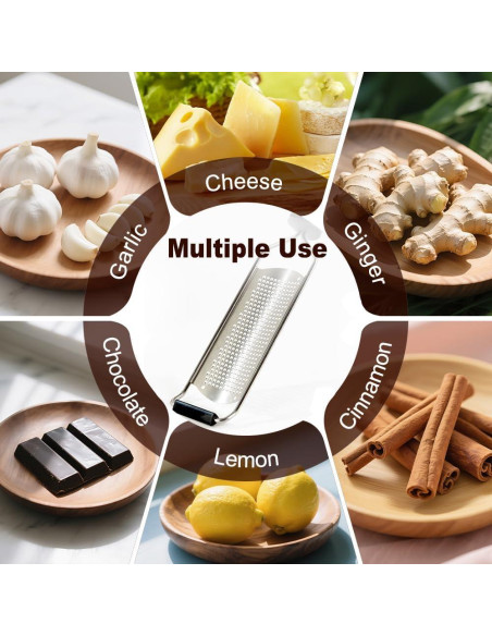 Rallador de Acero Inoxidable Anddgrous con Mango Antideslizante