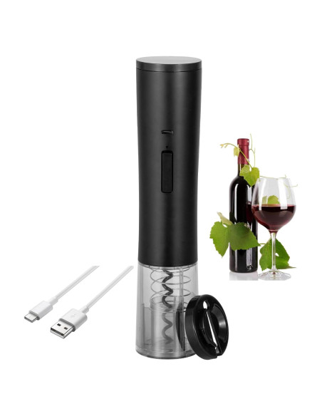 Abrebotellas de Vino Eléctrico ZEOEZHBI Negro Automático