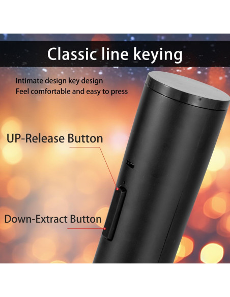 Abrebotellas de Vino Eléctrico ZEOEZHBI Negro Automático