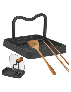 Soporte para Utensilios de Cocina Dancepanda Plegable Negro