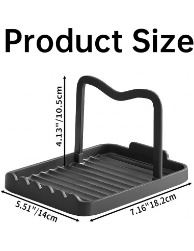 Soporte para Utensilios de Cocina Dancepanda Plegable Negro