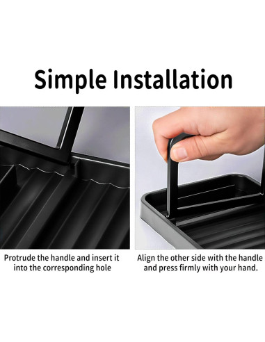 Soporte para Utensilios de Cocina Dancepanda Plegable Negro