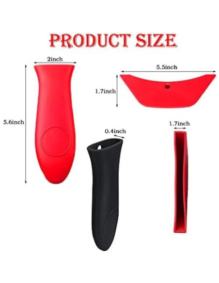 Set de 8 Cubiertas de Silicona para Mangos de Olla FEROTED