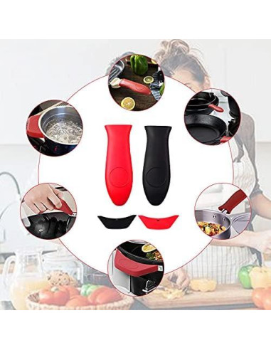 Set de 8 Cubiertas de Silicona para Mangos de Olla FEROTED