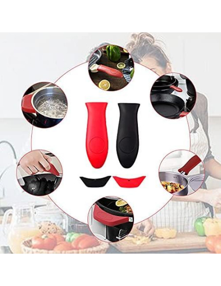 Set de 8 Cubiertas de Silicona para Mangos de Olla FEROTED