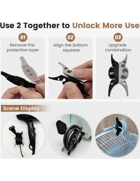 Organizador de Cables para Electrodomésticos SZJX - 4 Paquetes