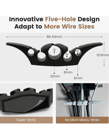Organizador de Cables para Electrodomésticos SZJX - 4 Paquetes