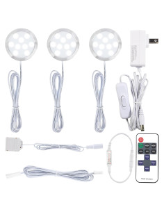 Kit de Iluminación LED Bajo Gabinete Meigour 3 Luces 6000K