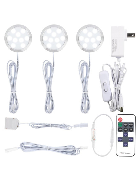 Kit de Iluminación LED Bajo Gabinete Meigour 3 Luces 6000K