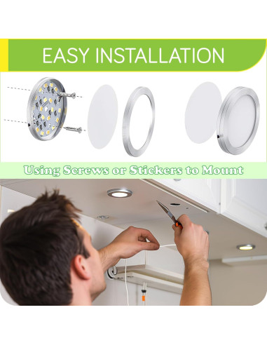 Kit de Iluminación LED Bajo Gabinete Meigour 3 Luces 6000K