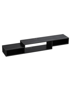 Estante Flotante para TV FABATO 150 cm Negro 3 Compartimentos