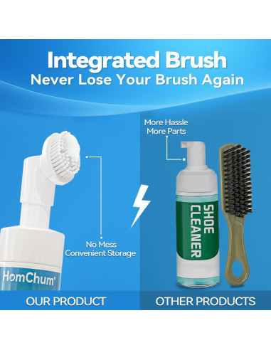 Kit de Limpieza de Zapatillas HomChum Espuma Sin Agua