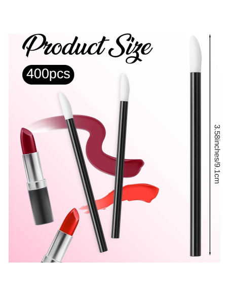 400 Varitas de Labios Desechables Gsbnjuy Brochas de Maquillaje