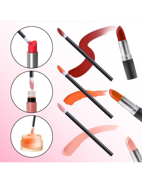 400 Varitas de Labios Desechables Gsbnjuy Brochas de Maquillaje