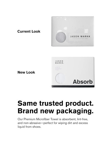 Toalla de Microfibra Jason Markk 30x30 cm, Lavable y Absorbente