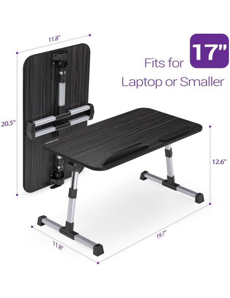 Mesa de cama para laptop NEARPOW, ajustable y portátil