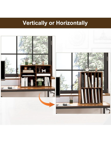 Organizador de Literatura Alpeir 12 Compartimentos Madera