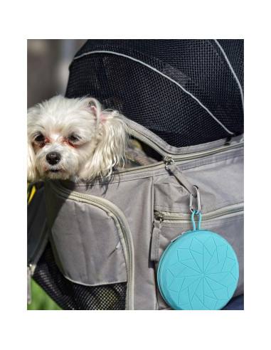 Cuencos Plegables Dobles KALLAK para Perros y Gatos 1.03L