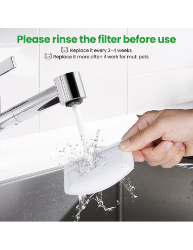 Paquete de 12 filtros de reemplazo ZEKIRY para fuente D60 3L